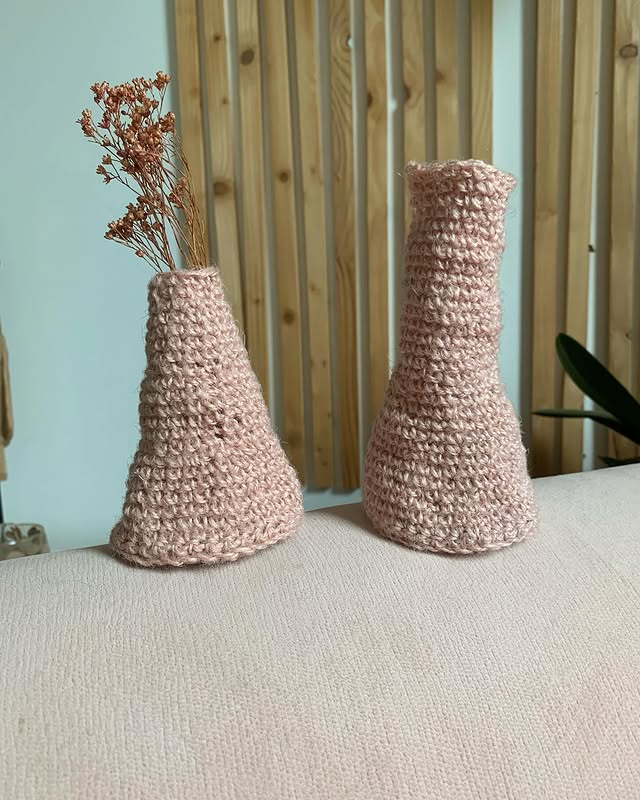 Vases crochet