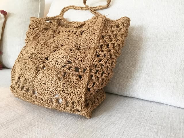 Sac raphia côté