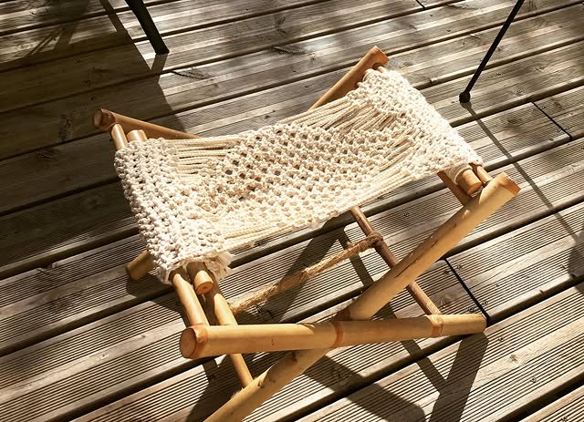 Tabouret macramé