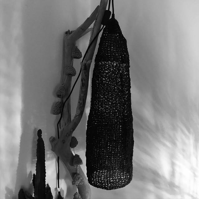 Lampe suspendue noir et blanc