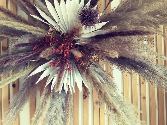 Couronne fleurs séchées