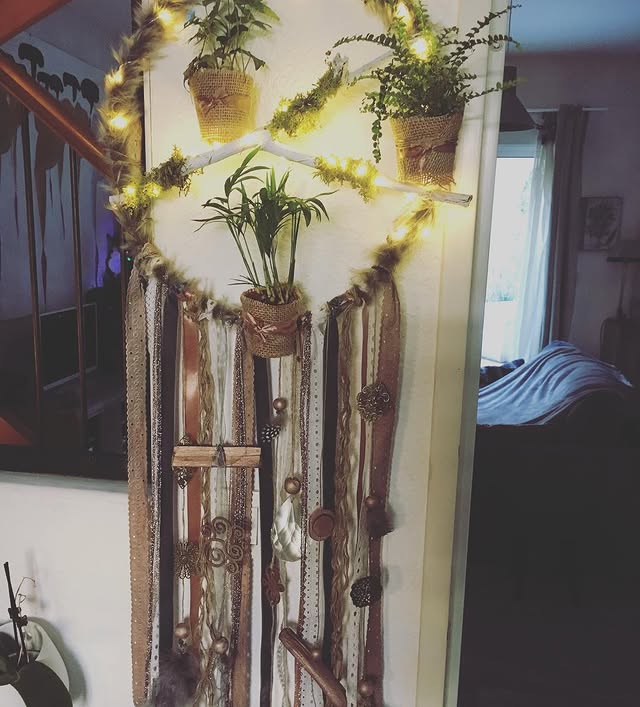 Attrape-rêves plantes lumières