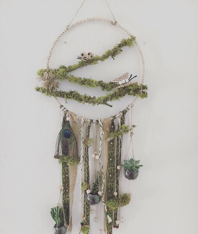 Attrape-rêves nature mousse